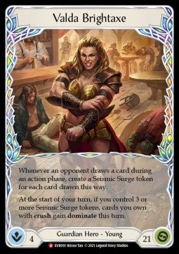 Valda Brightaxe [EVR019] (Everfest - First) Rainbow Foil