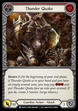 Thunder Quake (Red) [EVR024] (Everfest - First) Rainbow Foil