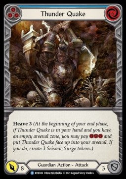 Thunder Quake (Blue) [EVR026] (Everfest - First) Rainbow Foil
