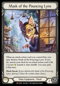 Mask of the Pouncing Lynx [EVR037] (Everfest - First) Cold Foil