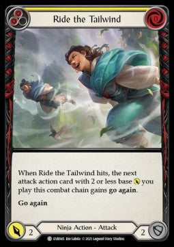Ride the Tailwind (Yellow) [EVR045] (Everfest - First) Rainbow Foil