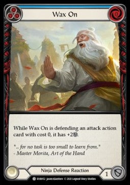 Wax On (Blue) [EVR052] (Everfest - First) Rainbow Foil