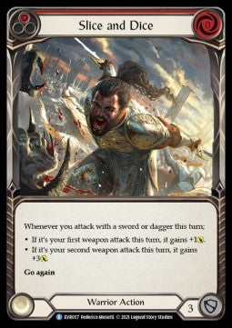 Slice and Dice (Red) [EVR057] (Everfest - First) Rainbow Foil