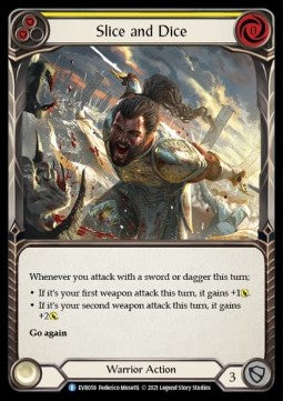 Slice and Dice (Yellow) [EVR058] (Everfest - First) Rainbow Foil