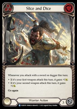 Slice and Dice (Blue) [EVR059] (Everfest - First) Rainbow Foil