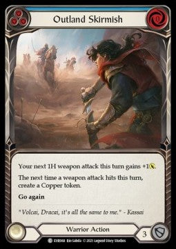 Outland Skirmish (Blue) [EVR068] (Everfest - First) Rainbow Foil