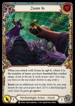 Zoom In (Blue) [EVR081] (Everfest - First) Rainbow Foil