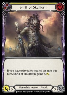 Shrill of Skullform (Yellow) [EVR117] (Everfest - First) Rainbow Foil