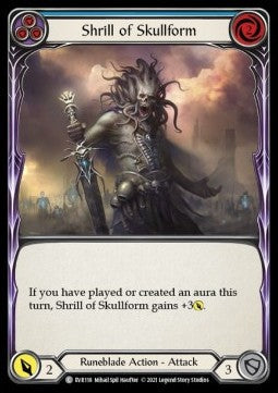 Shrill of Skullform (Blue) [EVR118] (Everfest - First) Regular