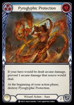 Pyroglyphic Protection (Blue) [EVR133] (Everfest - First) Regular