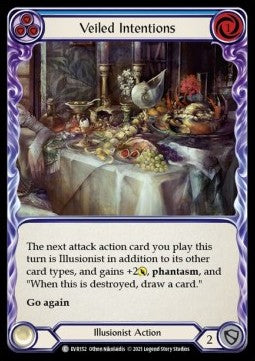 Veiled Intentions (Blue) [EVR152] (Everfest - First) Rainbow Foil