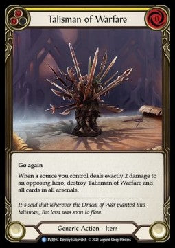 Talisman of Warfare [EVR193] (Everfest - First) Regular