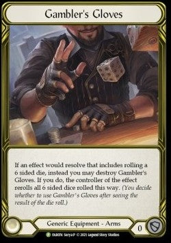 Gambler's Gloves [FAB074] (FAB Promos) Gold Cold Foil