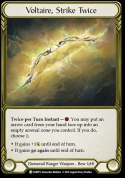Voltaire, Strike Twice [FAB075] (FAB Promos) Gold Cold Foil