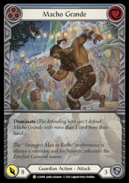 Macho Grande (Blue) (Extended Art) [LGS089] (LGS Promos) Rainbow Foil