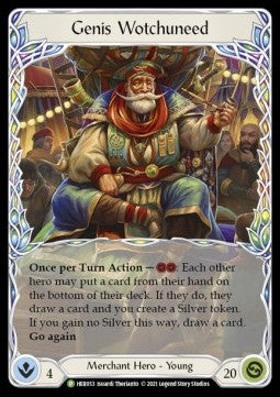 Genis Wotchuneed [HER053] (Hero Promos) Cold Foil