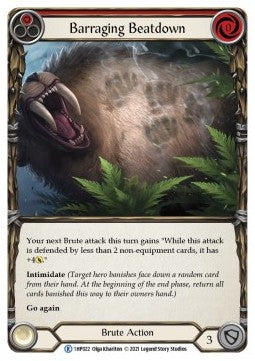 Barraging Beatdown (Red) [1HP022] (History Pack 1) Regular