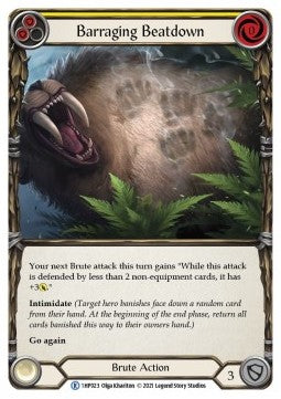 Barraging Beatdown (Yellow) [1HP023] (History Pack 1) Regular