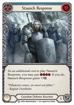 Staunch Response (Blue) [1HP060] (History Pack 1) Regular