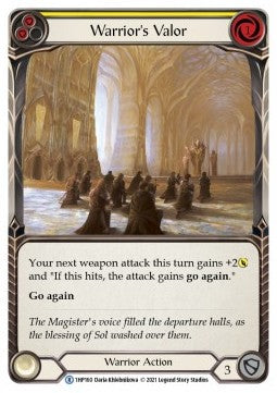 Warrior's Valor (Yellow) [1HP160] (History Pack 1) Regular