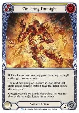 Cindering Foresight (Yellow) [1HP318] (History Pack 1) Regular