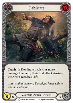 Debilitate (Red) [1HP076] (History Pack 1) Regular