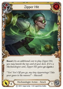 Zipper Hit (Yellow) [1HP215] (History Pack 1) Regular