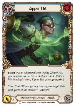 Zipper Hit (Blue) [1HP216] (History Pack 1) Regular