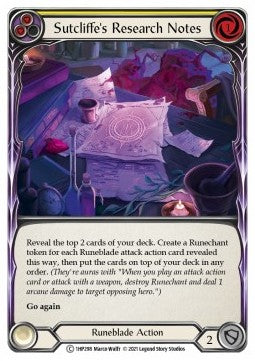 Sutcliffe's Research Notes (Yellow) [1HP298] (History Pack 1) Regular