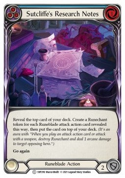 Sutcliffe's Research Notes (Blue) [1HP299] (History Pack 1) Regular