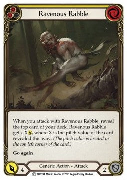 Ravenous Rabble (Yellow) [1HP394] (History Pack 1) Regular