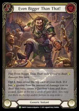 Even Bigger Than That! (Yellow) (Extended Art) [FAB059] (FAB Promos) Rainbow Foil