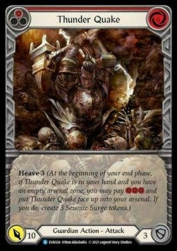 Thunder Quake (Red) (Extended Art) [EVR024] (Everfest - First) Rainbow Foil