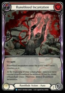 Runeblood Incantation (Red) (Extended Art) [EVR107] (Everfest - First) Rainbow Foil