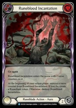 Runeblood Incantation (Yellow) (Extended Art) [EVR108] (Everfest - First) Rainbow Foil