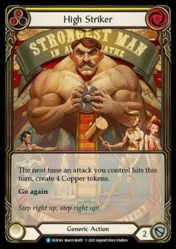 High Striker (Yellow) (Extended Art) [EVR165] (Everfest - First) Rainbow Foil