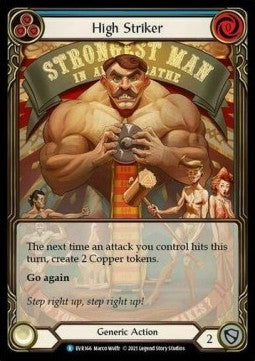 High Striker (Blue) (Extended Art) [EVR166] (Everfest - First) Rainbow Foil