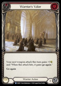 Warrior's Valor (Red) [DVR011] (Classic Battles: Rhinar vs Dorinthea) Regular