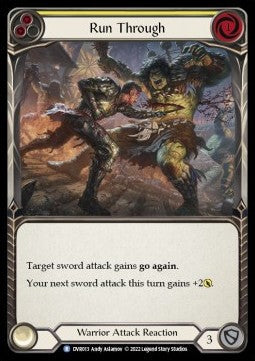 Run Through [DVR013] (Classic Battles: Rhinar vs Dorinthea) Regular