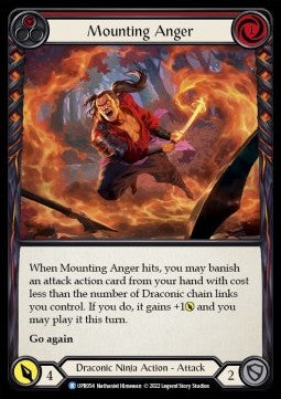 Mounting Anger (Red) [UPR054] (Uprising) Rainbow Foil