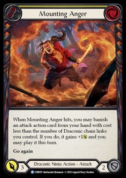 Mounting Anger (Yellow) [UPR055] (Uprising) Rainbow Foil