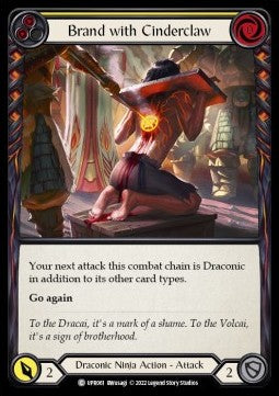 Brand with Cinderclaw (Yellow) [UPR061] (Uprising) Rainbow Foil