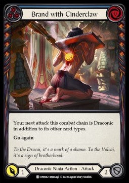 Brand with Cinderclaw (Blue) [UPR062] (Uprising) Rainbow Foil