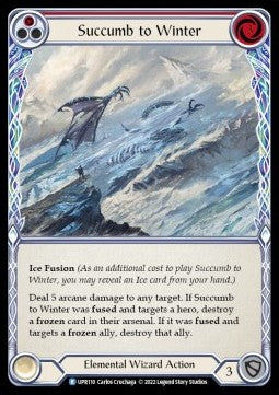 Succumb to Winter (Red) [UPR110] (Uprising) Rainbow Foil