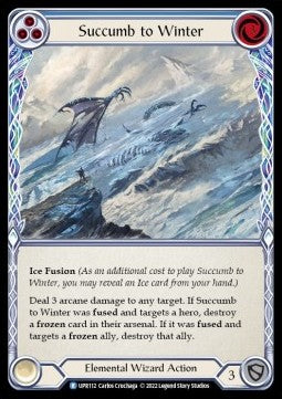 Succumb to Winter (Blue) [UPR112] (Uprising) Rainbow Foil
