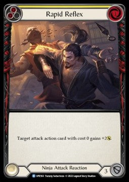 Rapid Reflex (Yellow) [UPR163] (Uprising) Rainbow Foil
