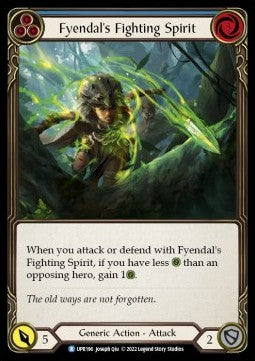 Fyendal's Fighting Spirit (Blue) [UPR196] (Uprising) Regular