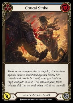 Critical Strike (Blue) [UPR208] (Uprising) Rainbow Foil