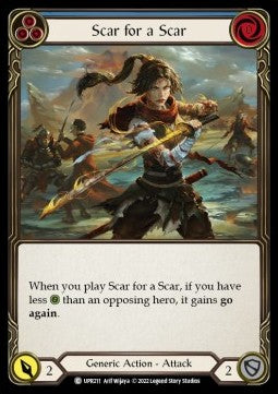 Scar for a Scar (Blue) [UPR211] (Uprising) Regular