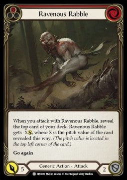 Ravenous Rabble (Red) [DRO021] (Uprising - Dromai Blitz Deck) Regular